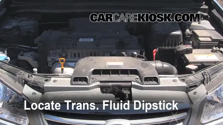 2010 Hyundai Elantra GLS 2.0L 4 Cyl. Transmission Fluid Check Fluid Level